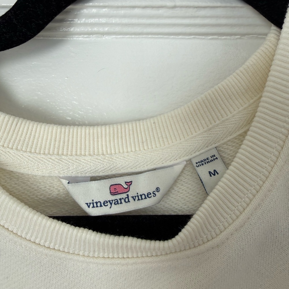 Vineyard Vines Cream Crewneck Sweatshirt - Picture 3 of 4